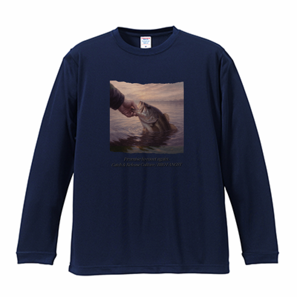 再会の約束 / Promise to Meet Again DRYロングスリーブTシャツ 100 Years of Catch & Release Culture