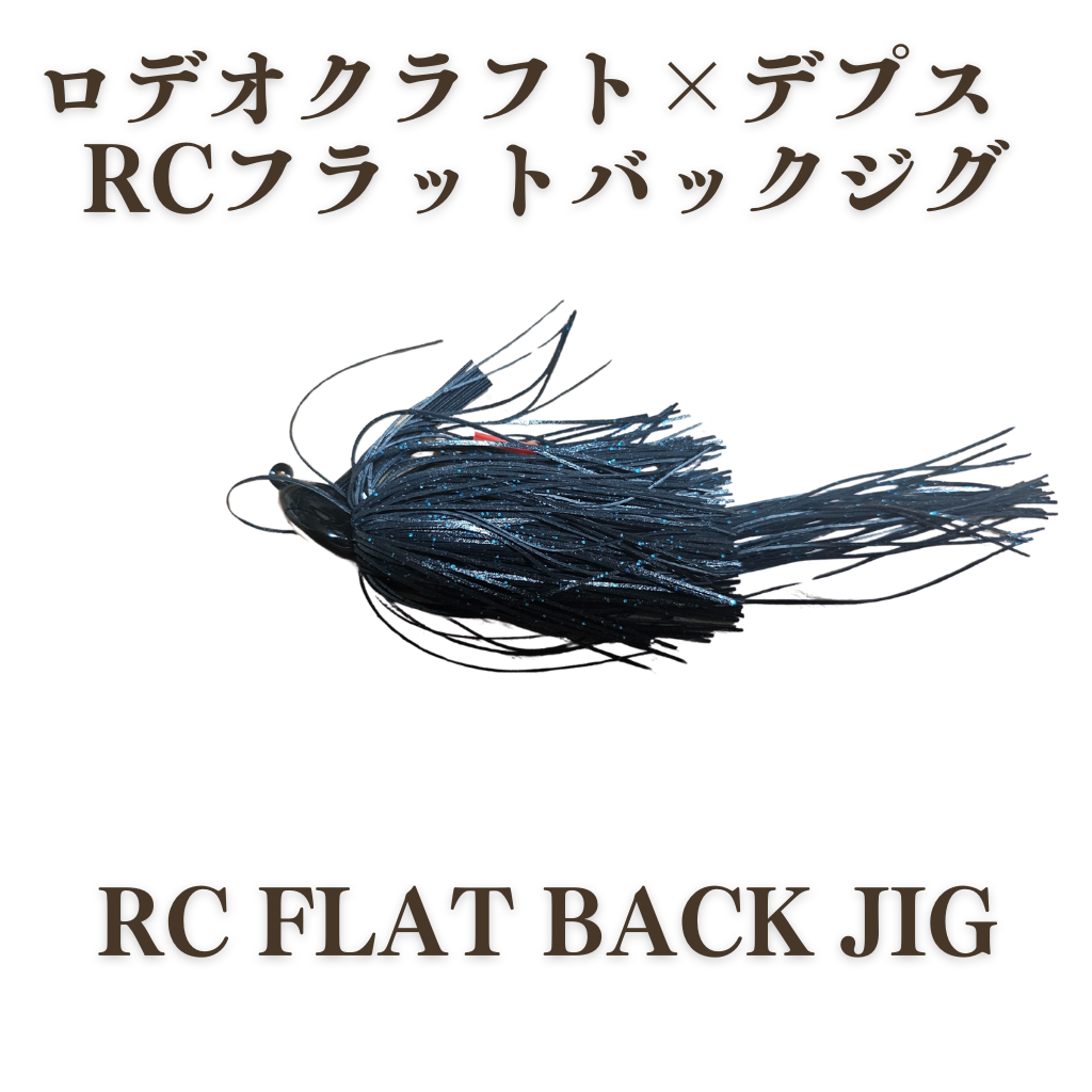 ロデオクラフト×デプス RCフラットバックジグ 3/8oz #02ブラック