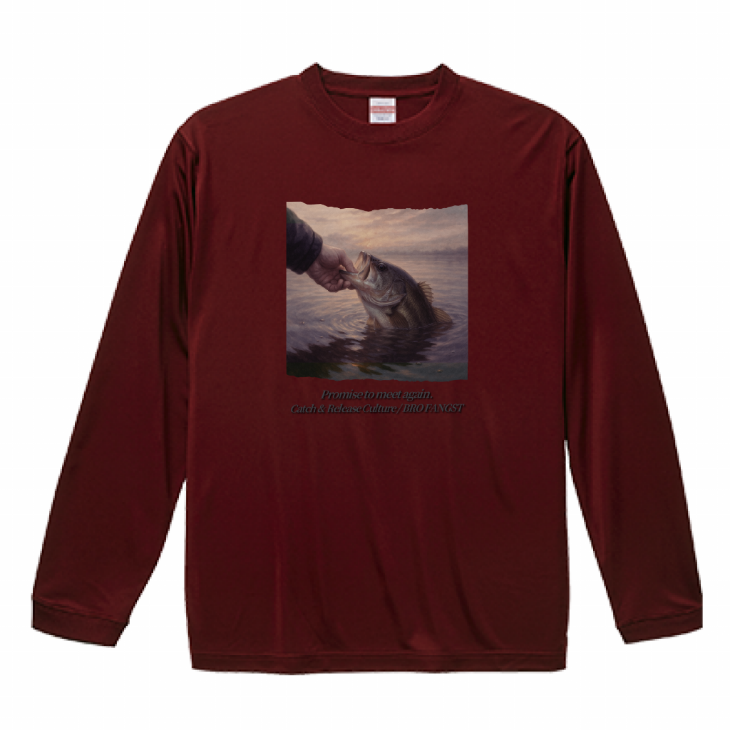 再会の約束 / Promise to Meet Again DRYロングスリーブTシャツ 100 Years of Catch & Release Culture