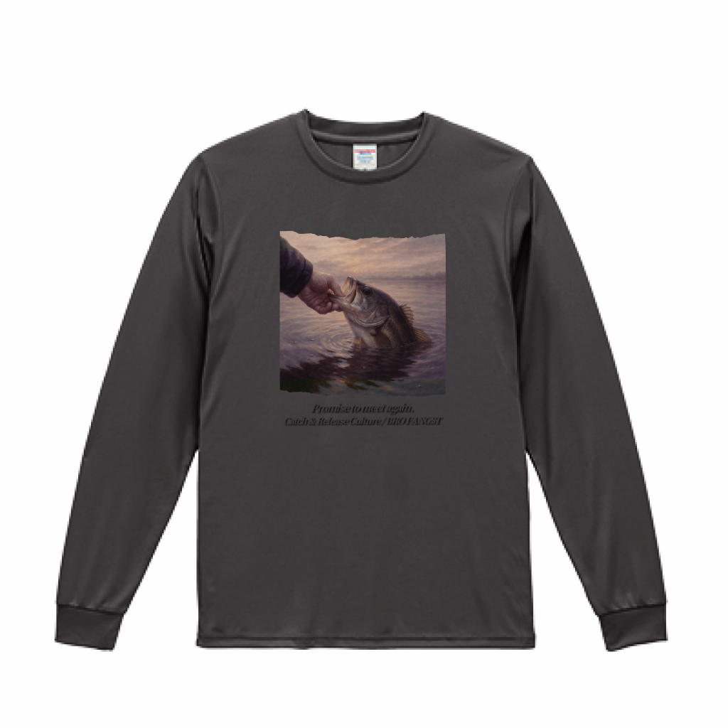 再会の約束 / Promise to Meet Again DRYロングスリーブTシャツ 100 Years of Catch & Release Culture
