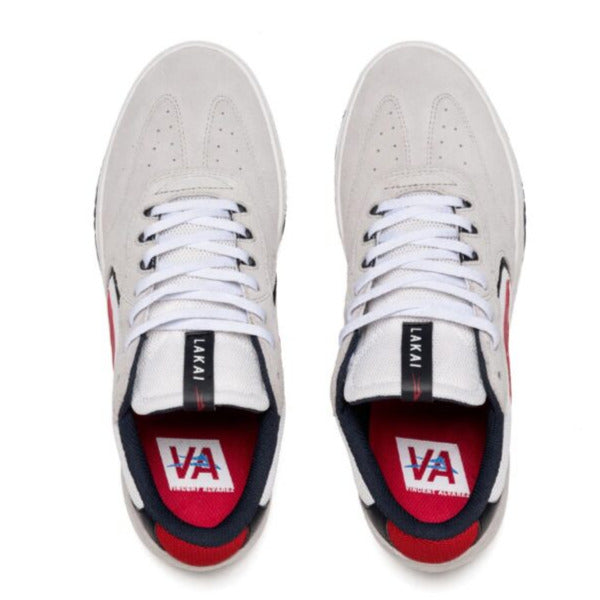LAKAI ATLANTIC WHITE/NAVY SUEDE