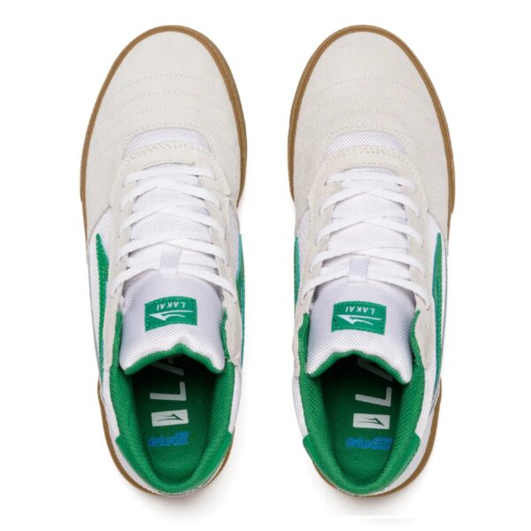 LAKAI CAMBRIDGE MID WHITE/GRASS SUEDE
