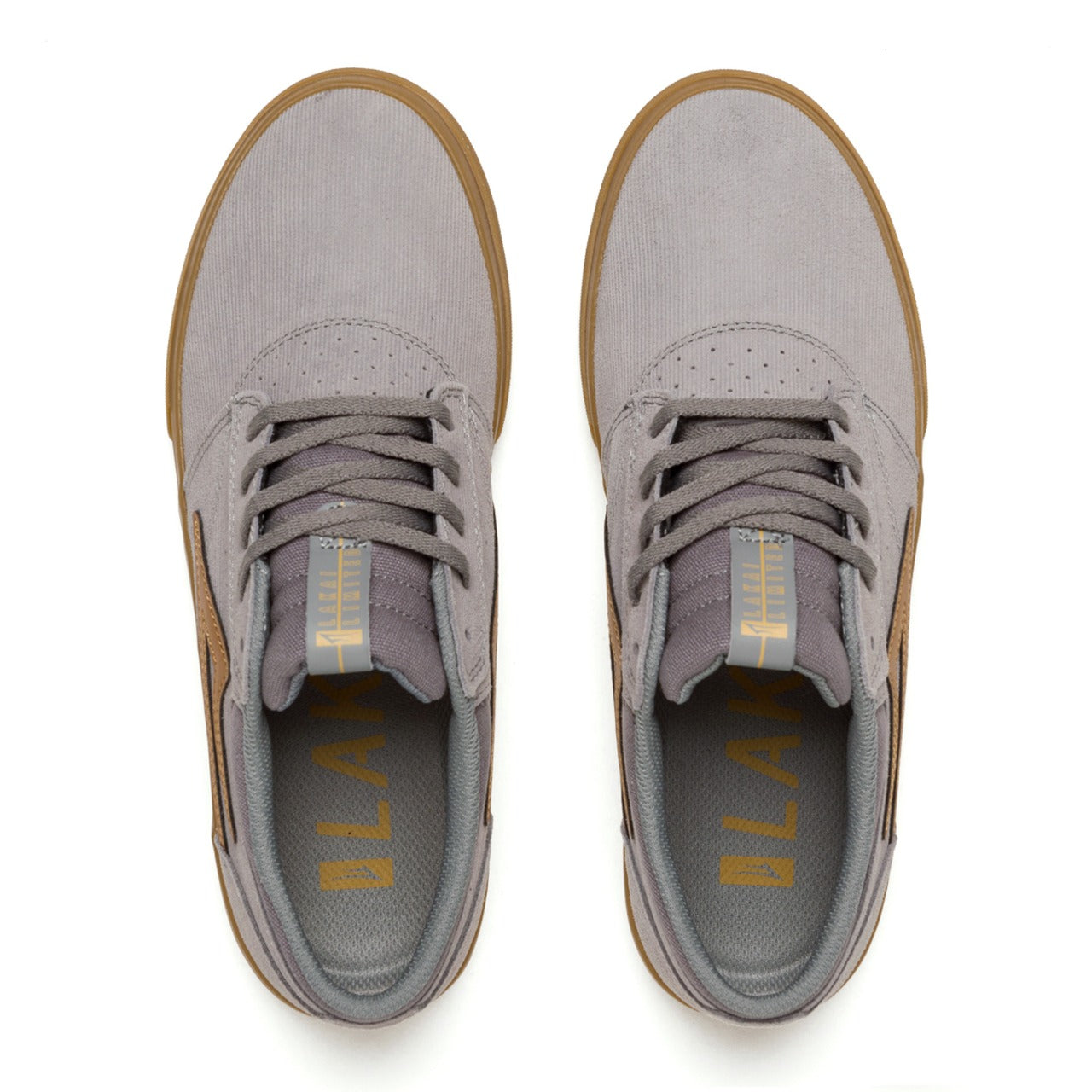 LAKAI GRIFFIN GREY/GUM CORD SUEDE