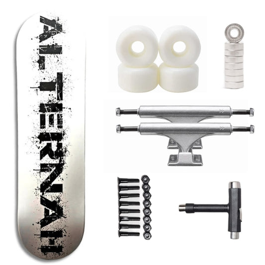 Complete Skateboard Alternah White Logo Board(Mellow Concave)