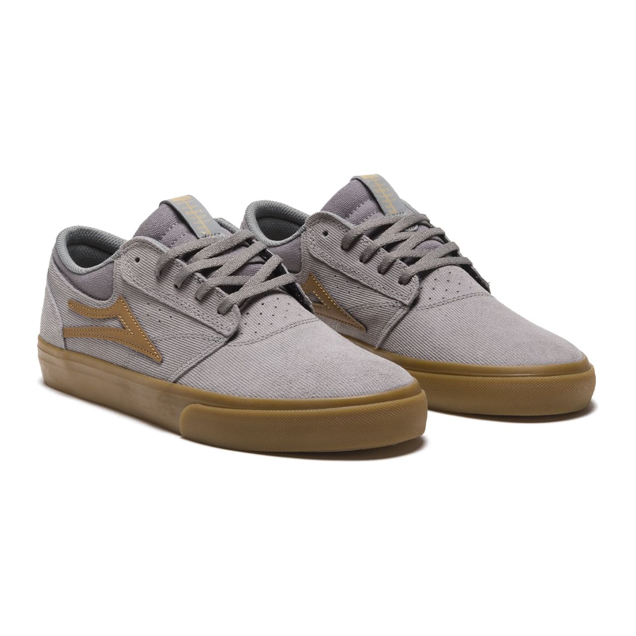 LAKAI GRIFFIN GREY/GUM CORD SUEDE