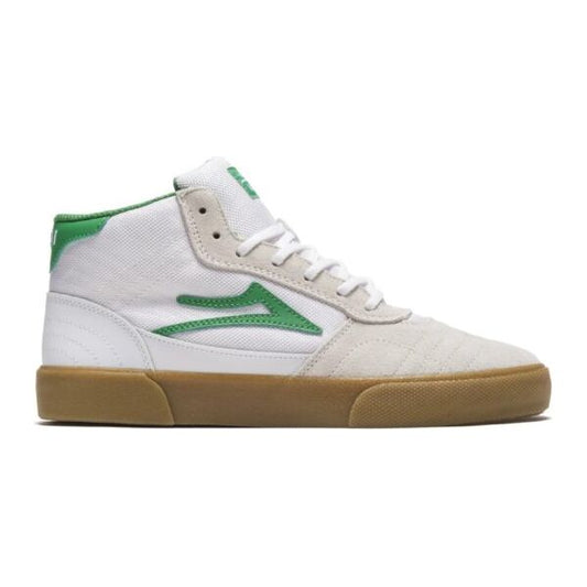 LAKAI CAMBRIDGE MID WHITE/GRASS SUEDE